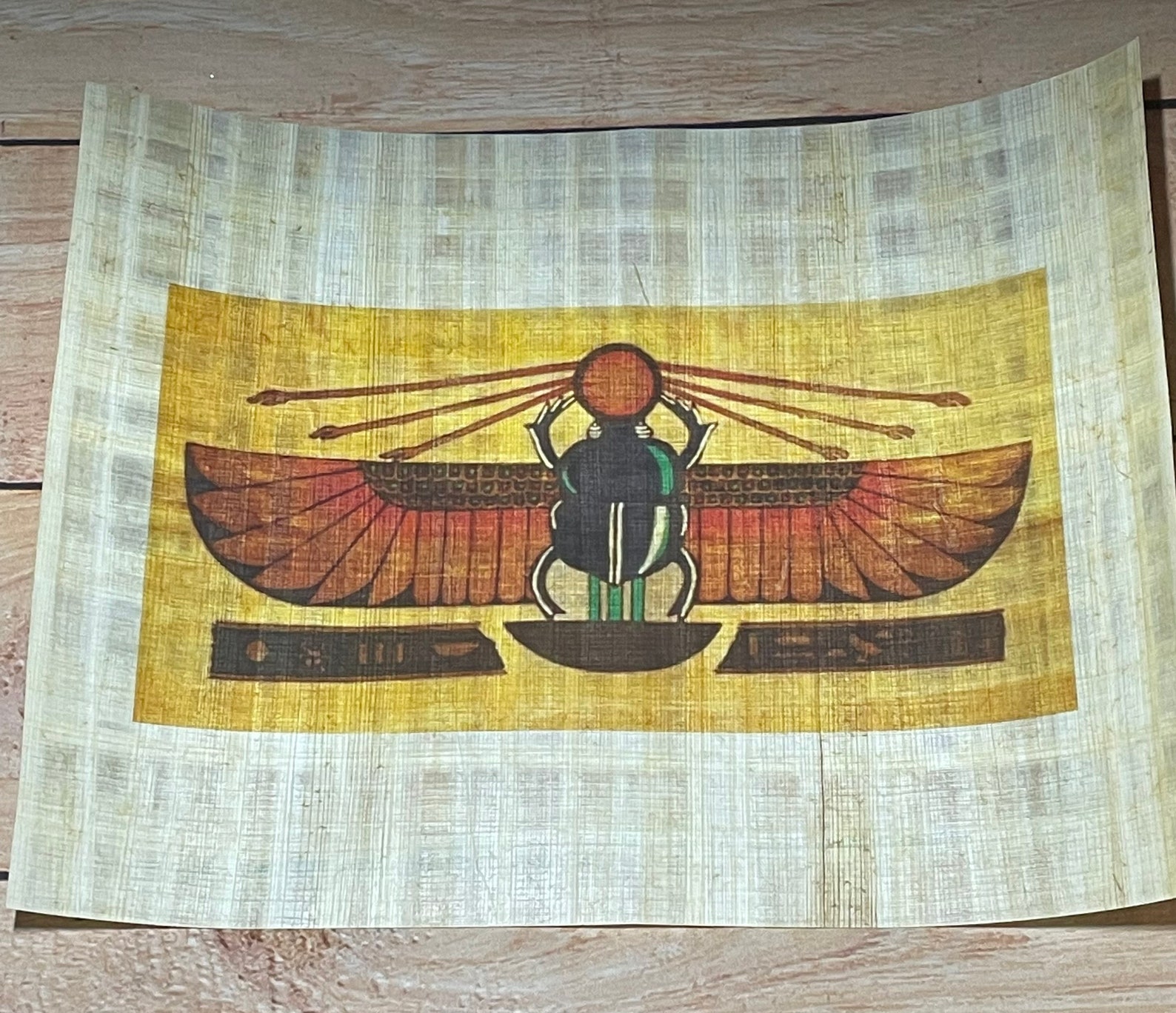 Authentic Egyptian papyrus wall art scroll digital print Etsy