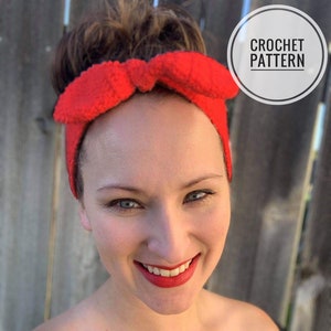 The Knotty Rosie Headband - CROCHET PATTERN