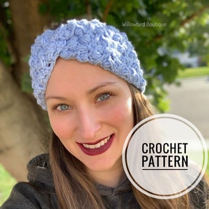 The Wisteria Ear Warmer - CROCHET PATTERN