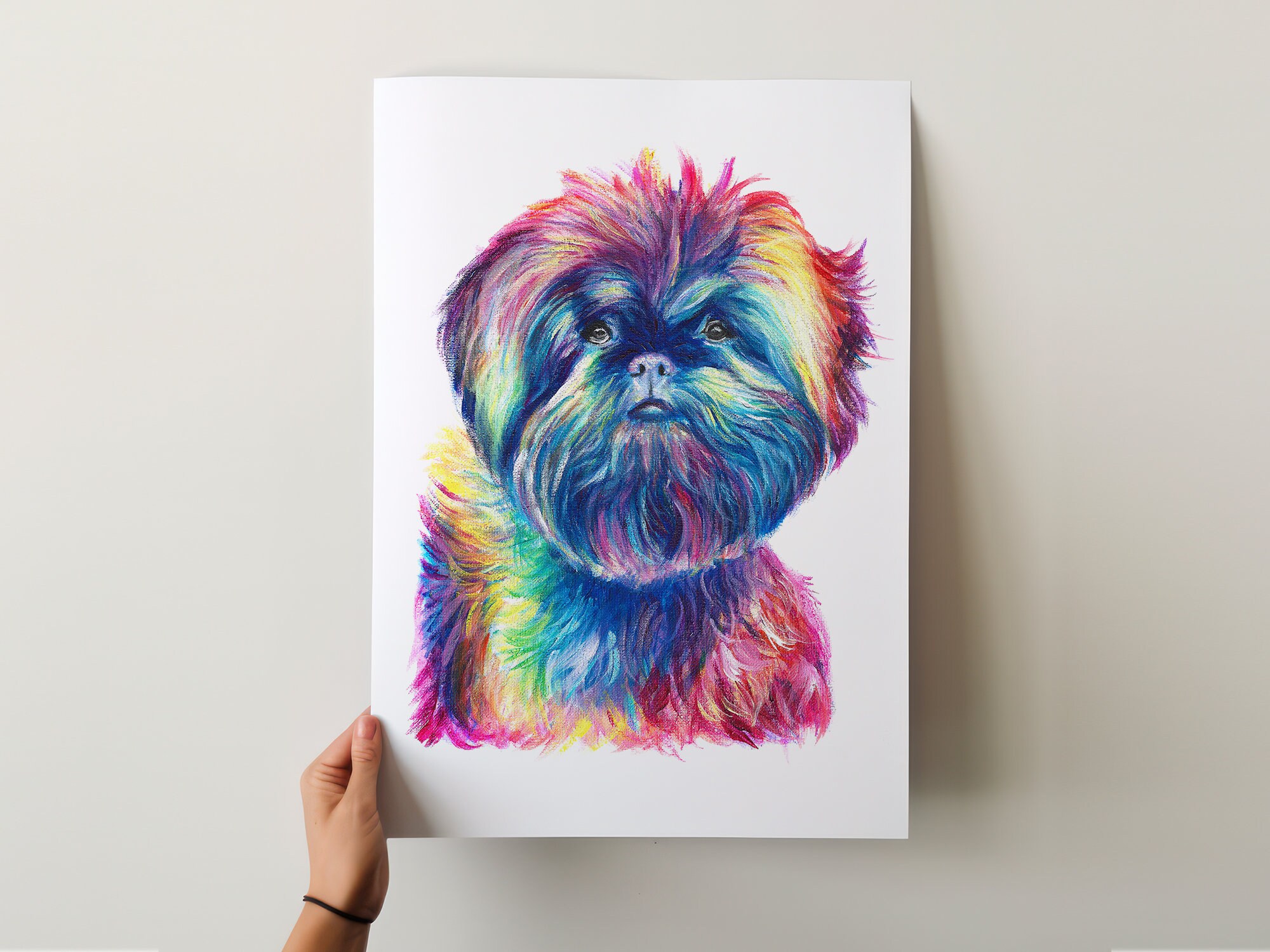 2 Piece Shih Tzu PJ Set - Watercolor 2 Piece Shih Tzu PJ Set - Watercolor