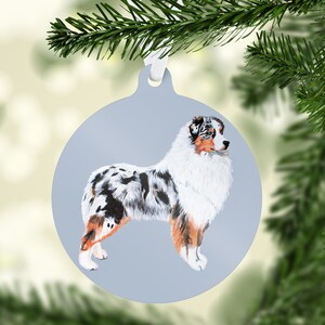 Blue Merle Australian Shepherd Ornament