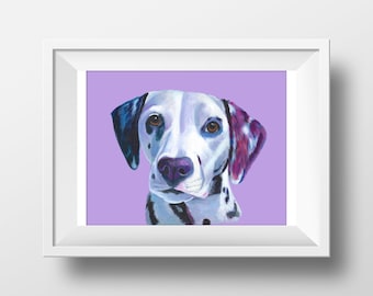 PRINTS Violet Dalmatian