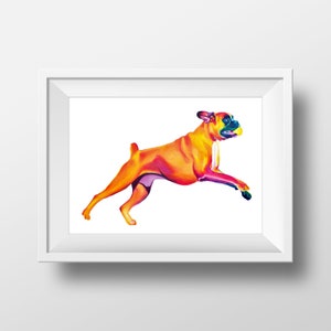 Boxer Dog Print, Wall Art Print, Wall Decor, Dog Mom, Pet Decor, Dog Lover Gift, Gift for Her, Gift for Him, Boxer, Dog, Art, Poster, Pet