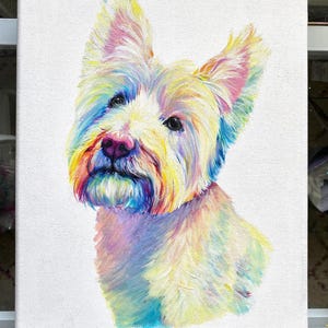 Handpainted Pet Portrait, Personalized Pet Memorial Portrait, Watercolor Dog Portrait, Custom Dog Painting Watercolor, Pet Art Commission