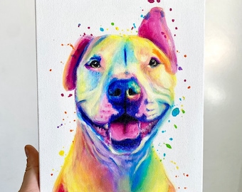 Custom Pet Portrait | Pet Painting | Personalized Portrait | Dog Loss Gift | Pet Memorial | Dog Painting | Pet Portrait Custom | Dog Art