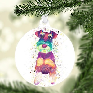 Schnauzer Christmas Ornament