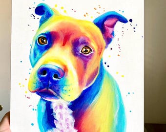 Retrato de mascota personalizado: Memorial de acuarela pintado a mano
