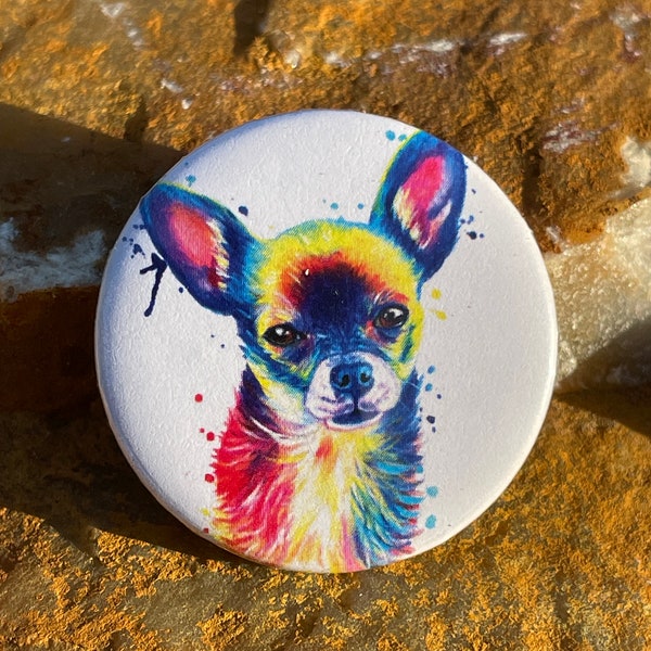 Cute Dog Mini Button Pins, Rainbow Colorful Button Pins, Pin Badges for Backpacks, Pins for Apron, Pins for Hat, Mini Pins for Work Apron