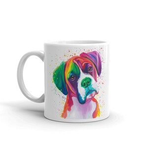 Boxer Dog, Coffee Mug, Boxer Breed, Boxer Dog Mom, Dog Mom Gift, Gift for Her, Best Friend Gift, Pet Urn, Rainbow, Dog, Coffee, Coffee Cup