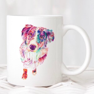 Australian Shepherd Mug, Coffee Mug, Australian Shepherd, Miniature Aussie, Pet Memorial, Teacher Gift, Dog Mom, Housewarming Gift, Coffee
