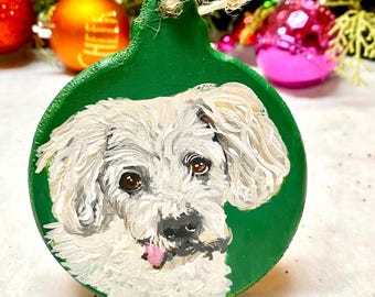 Custom Pet Ornaments, Personalized Ornaments, Handmade Ornaments, Dog Ornament