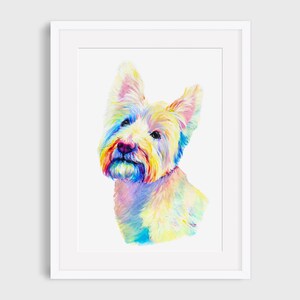 Handpainted Pet Portrait, Personalized Pet Watercolor Portrait From Photo, Pop Art Pet Portrait, Custom Dog Painting Canvas
