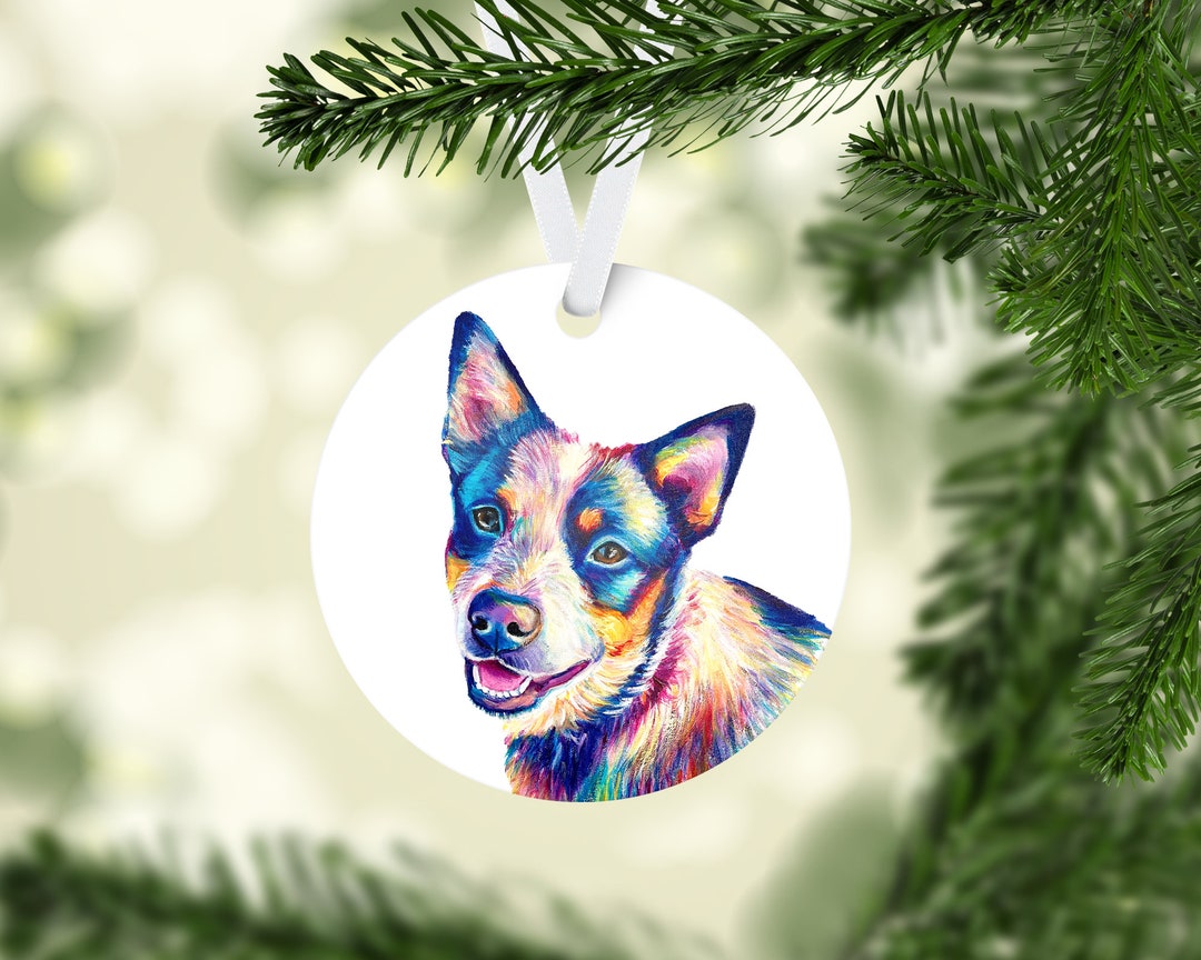 Blue Heeler Ornament, Personalized Australian Cattle Dog Christmas ...
