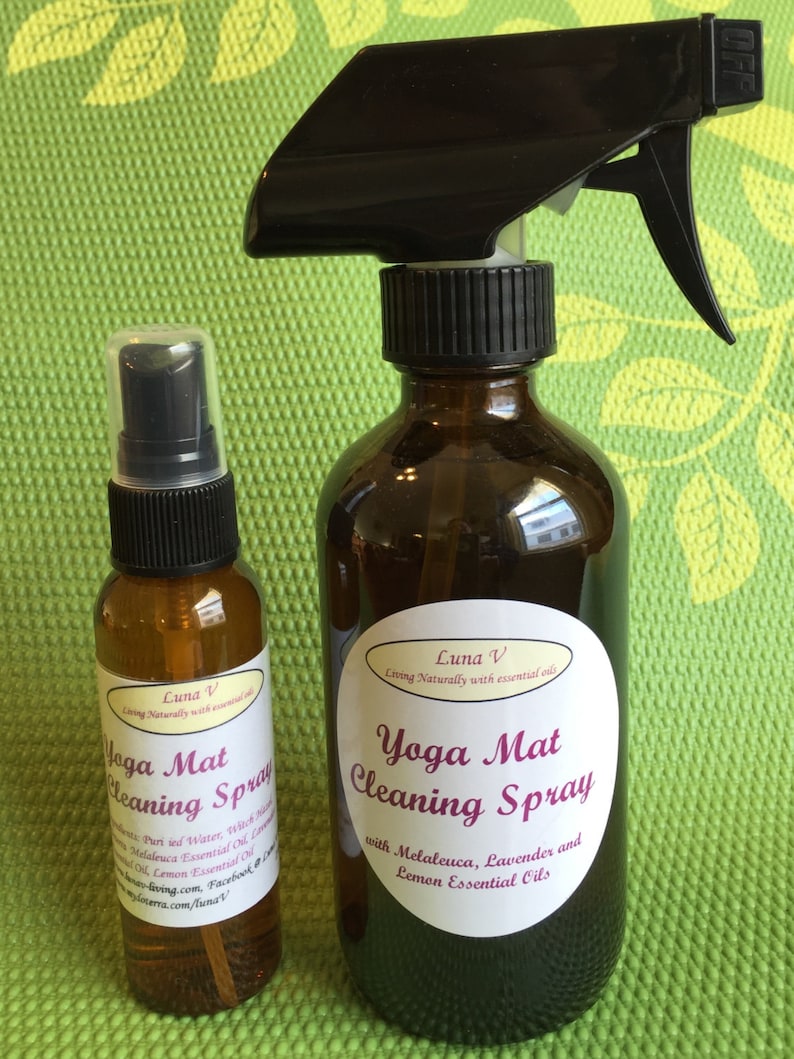 Yoga Mat Spray With Essential Oils Etsy