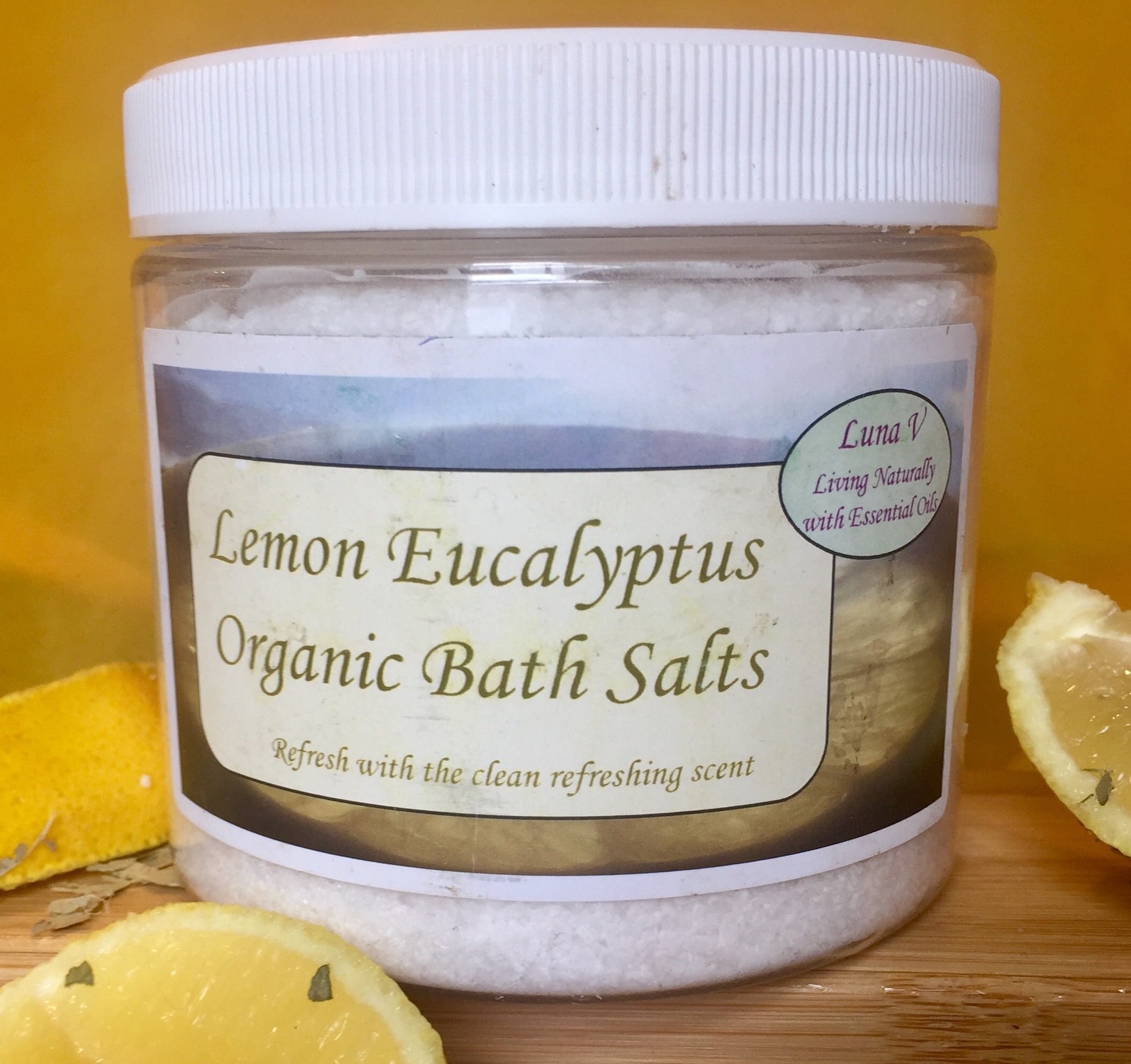 Organic Bath Salts With Essential Oils Etsy