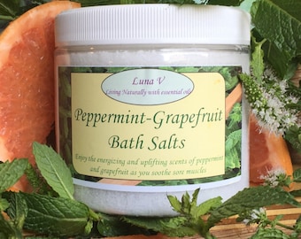 Organic Bath Salts with Essential Oils