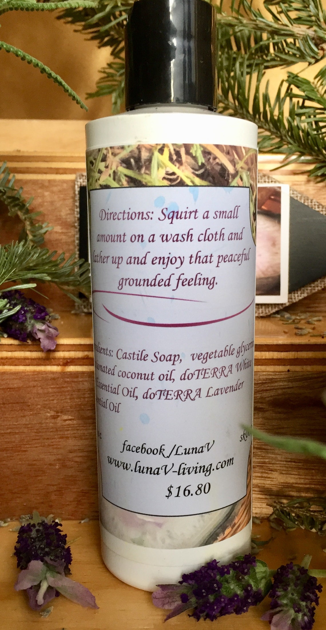 Organic Body Wash With Essential Oils Etsy