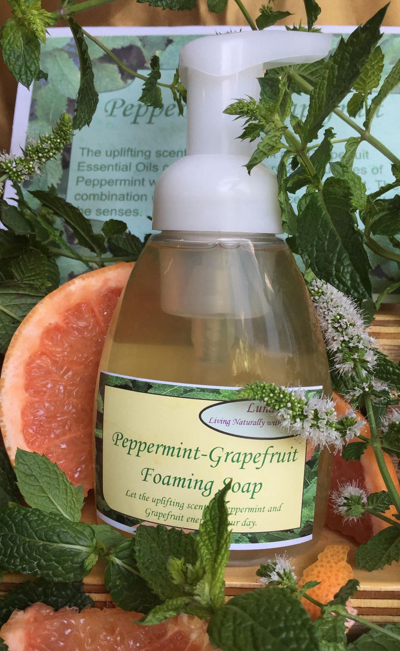 Organic Foaming Hand Soap With Essential Oils Etsy