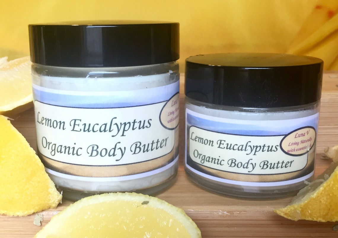 Organic Body Butter With Essential Oils Etsy