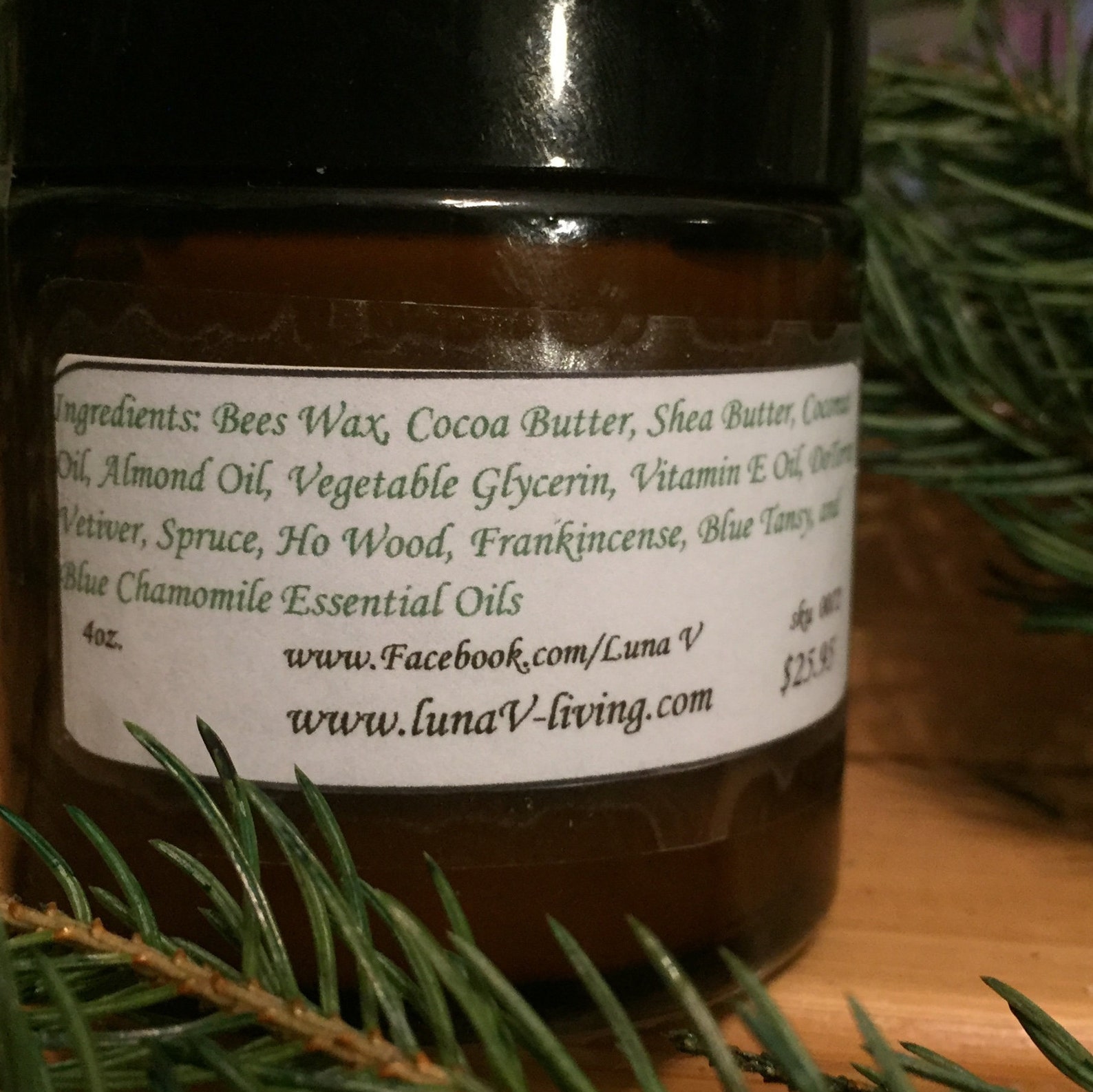 Organic Body Butter With Essential Oils Etsy