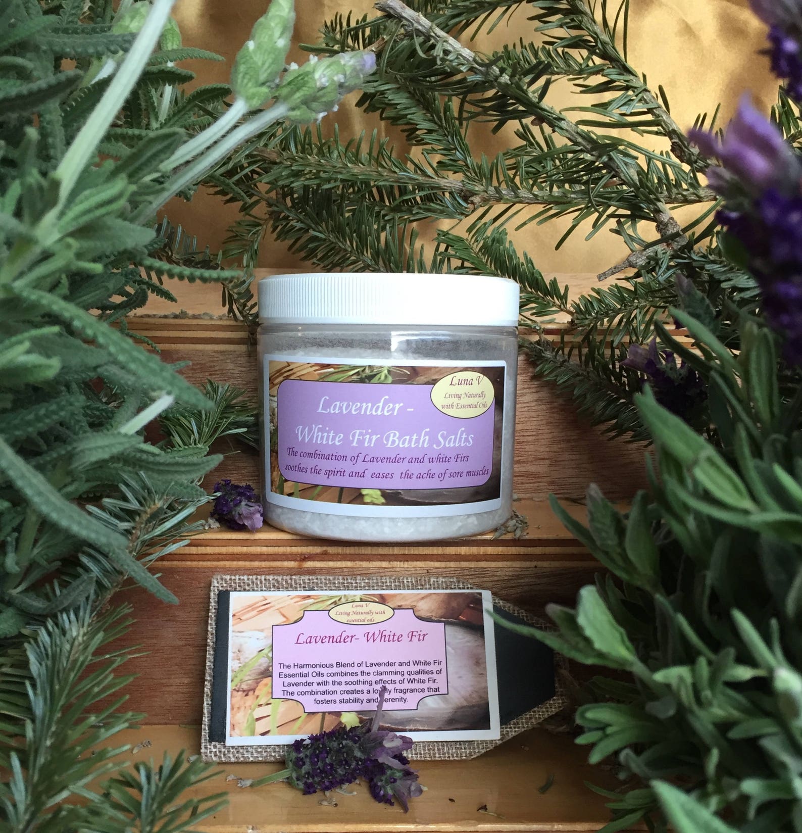 Organic Bath Salts with Essential Oils Etsy