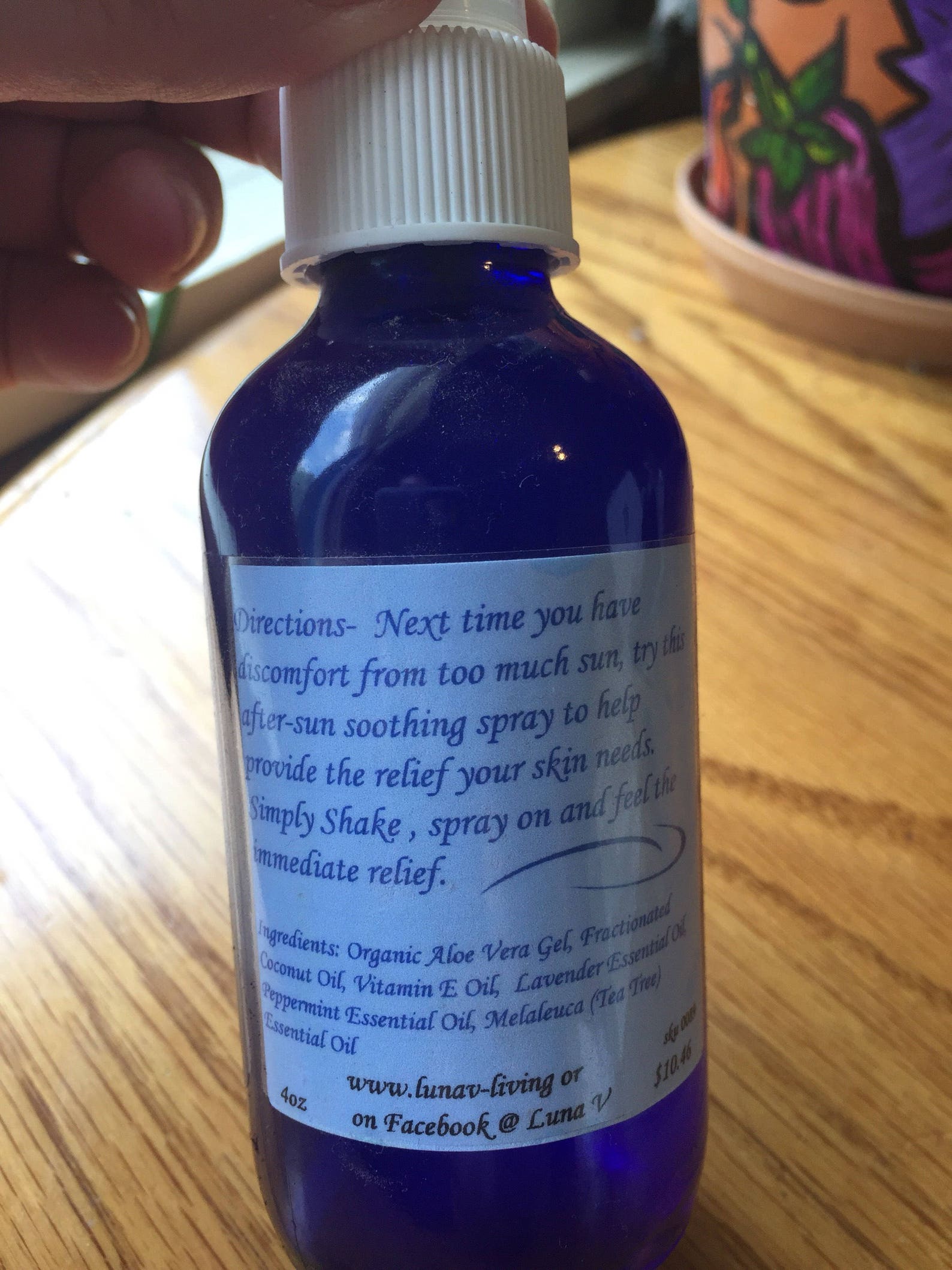 Organic After Sun Spray With Essential Oils Etsy