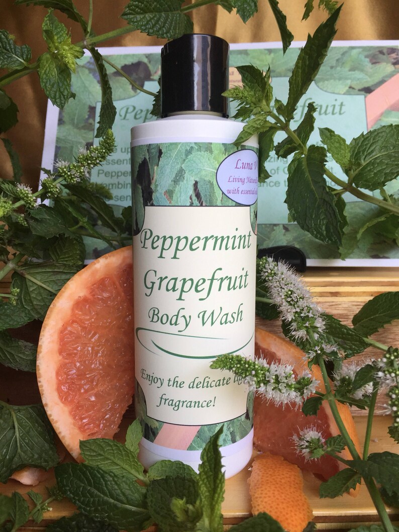 Organic Body Wash With Essential Oils Etsy