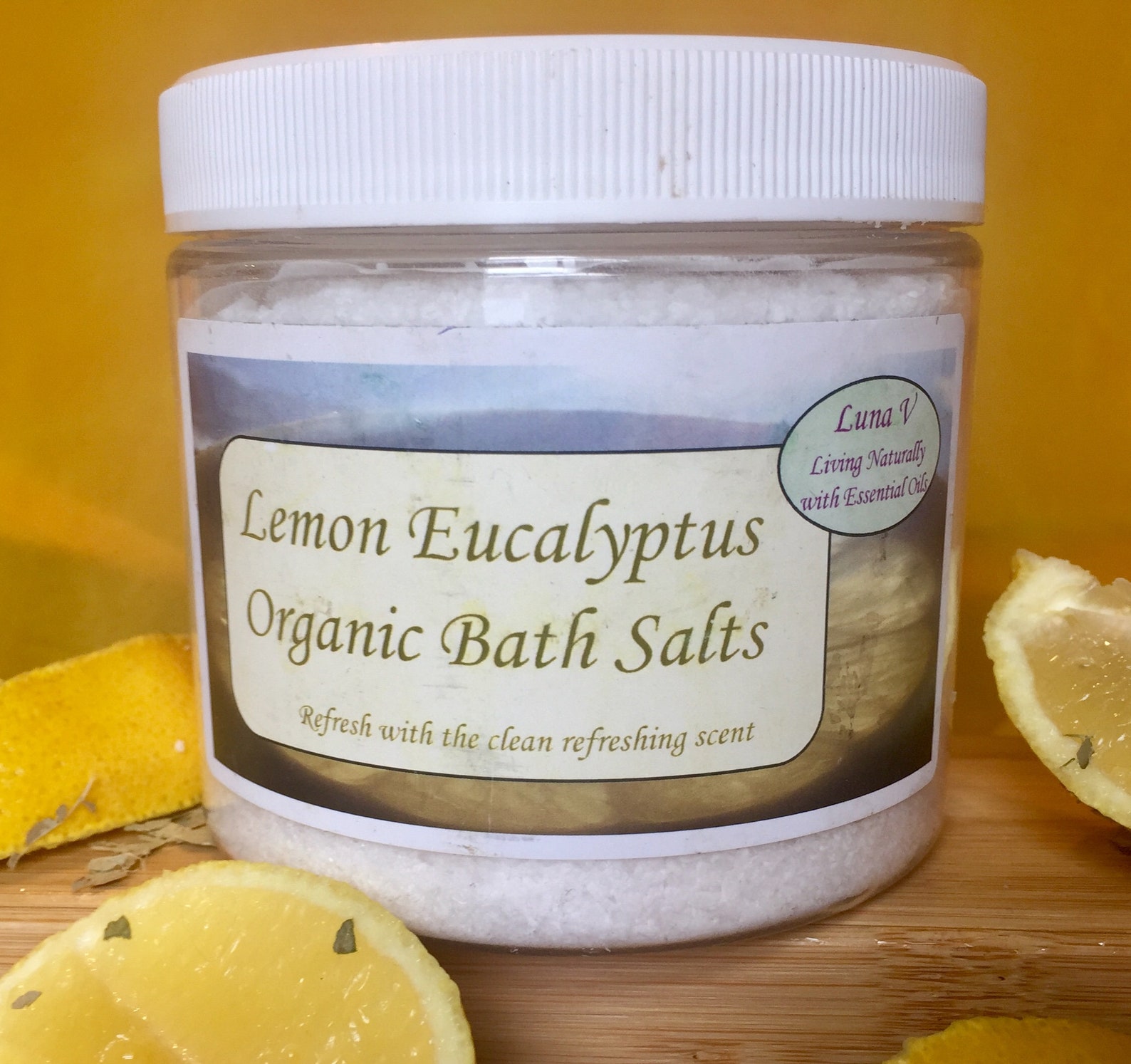 Organic Bath Salts with Essential Oils Etsy