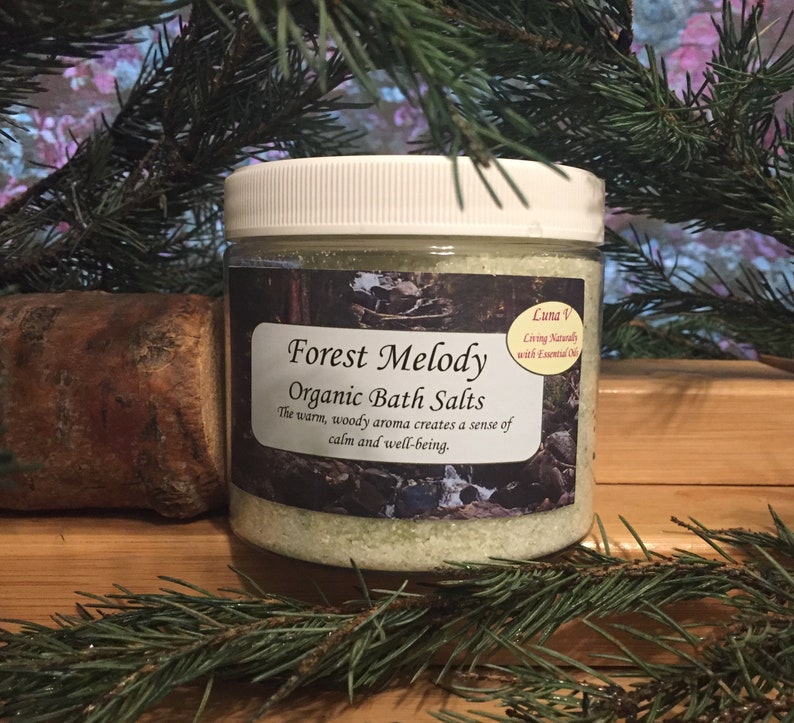 Organic Bath Salts with Essential Oils Etsy