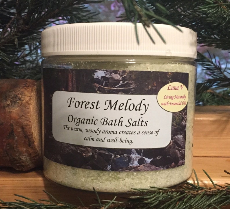 Organic Bath Salts With Essential Oils Etsy