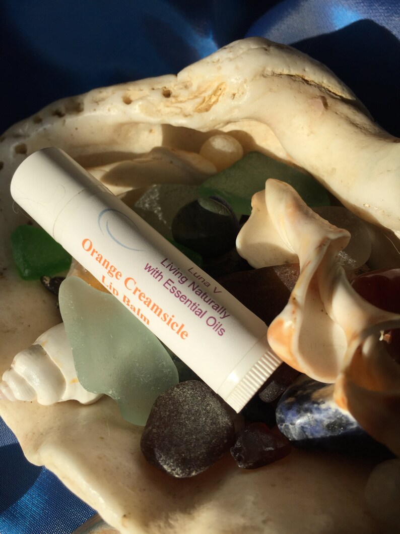 Organic Lip Balm With Essential Oils Etsy