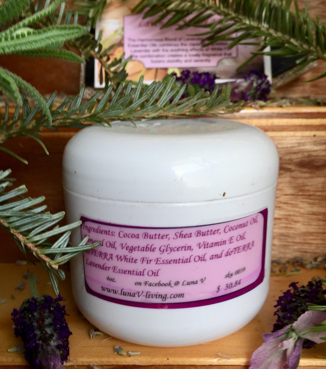 Organic Body Butter With Essential Oils Etsy