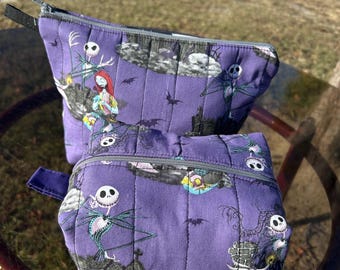 set di borse per cosmetici / 2 pezzi multicolore incubo Sally e Jack