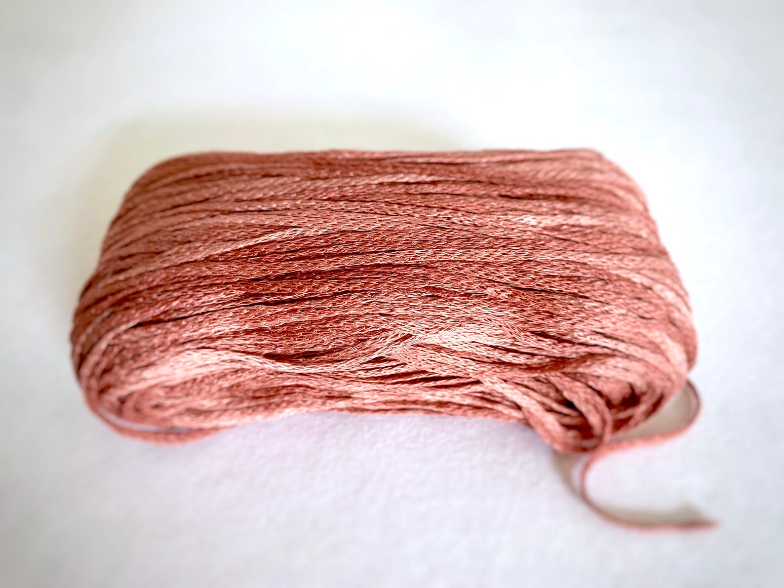 Linen Tape Yarn Rosarium Dusty Pink // 100 Linen DK Light Etsy