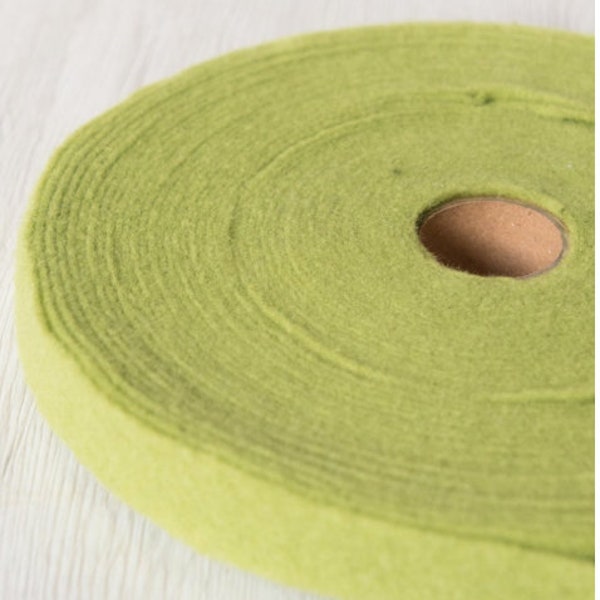 Extra fine merino wool prefelt ribbon / DyeingHouseGallery DHG / 100% Wool / Color: Caipirinha