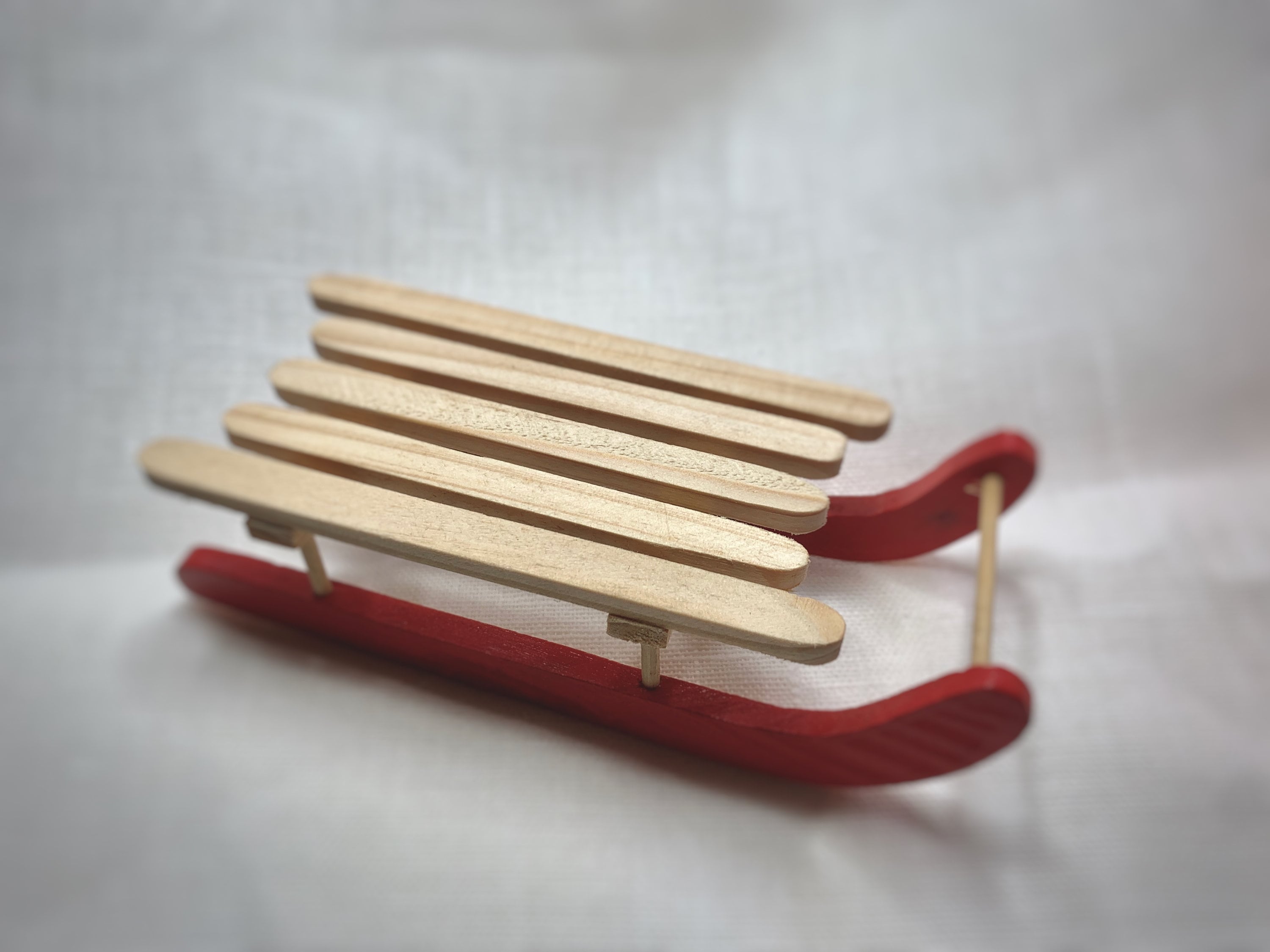 Miniature sled wooden sledge sleigh traditional wood Christmas Etsy