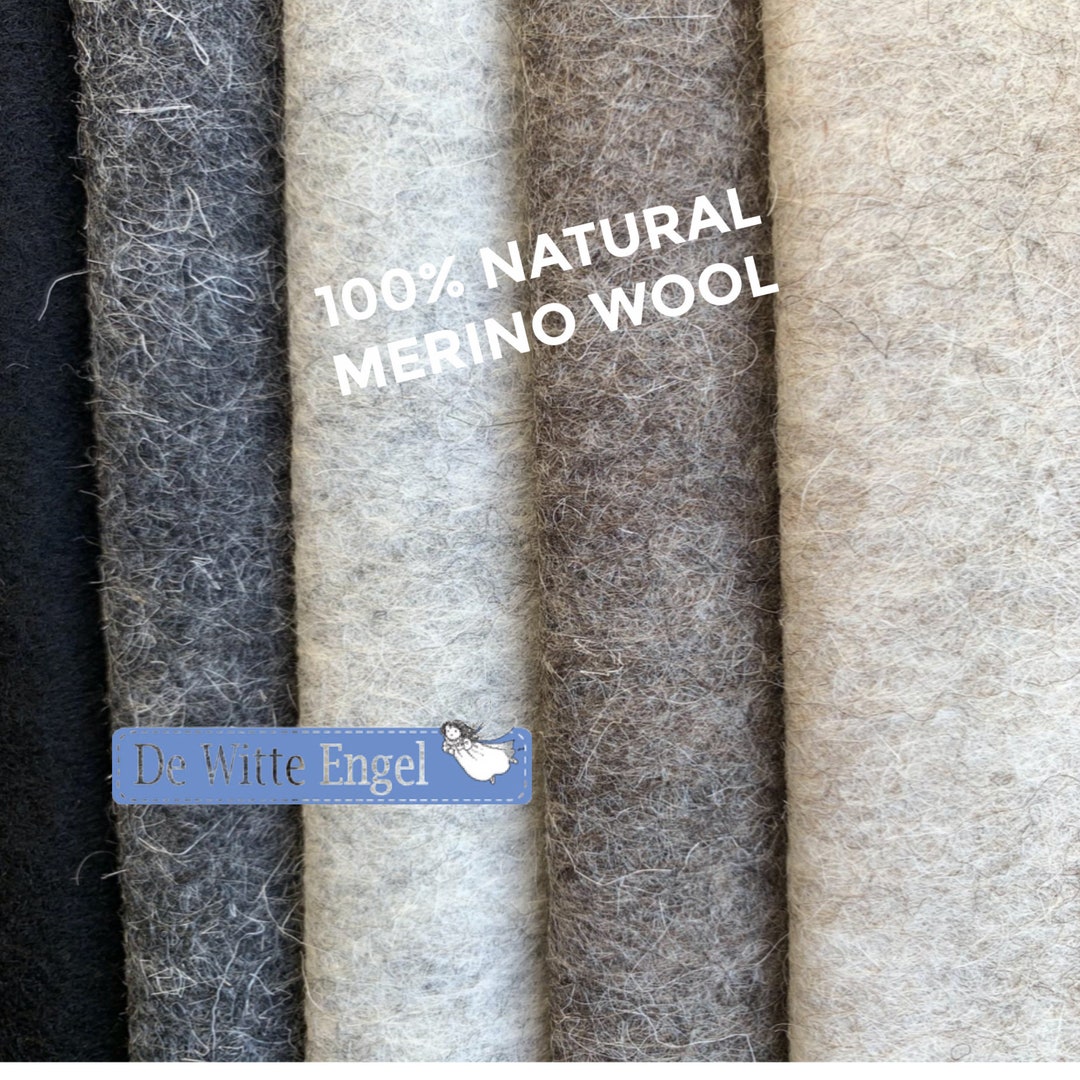 Wool Felt Sheets Pack // 100 Wool Felt // Organic Felt Set // Natural