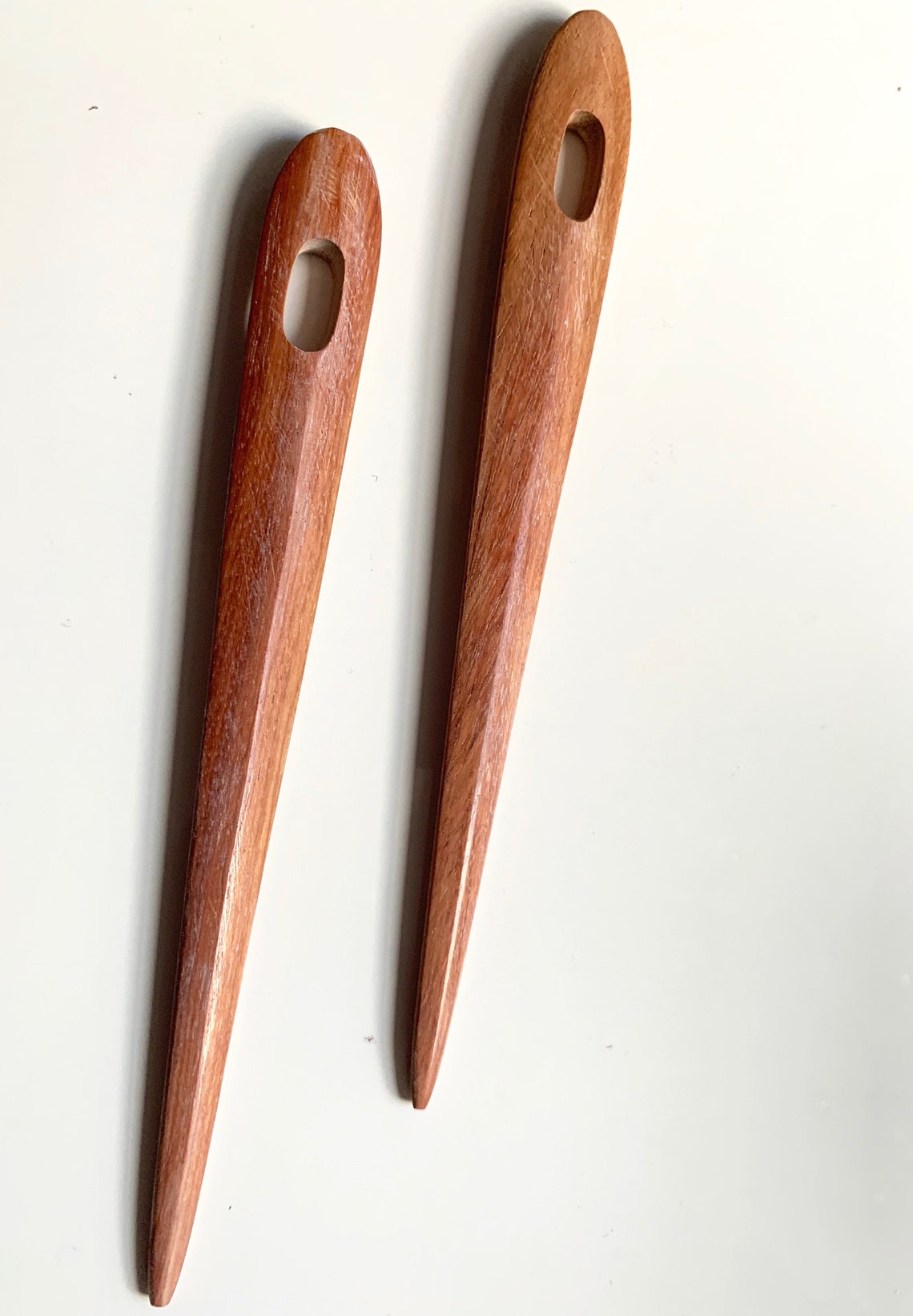 Wooden rag rug needle set // Toothbrush rug needles // Weaving Etsy