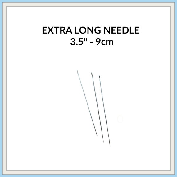 Long Needle 3.5 / 9 cm Long sewing needle / plush toy making / long hand  sewing needle / thick embroidery projects needle / mattress making