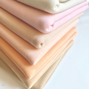 Doll making fabric // Doll jersey in 8 different shades // Stuffed doll skin fabric // De Witte Engel doll jersey // Waldorf doll skin image 4