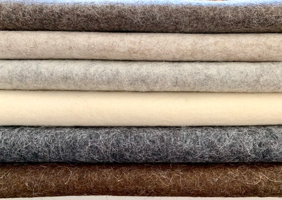 Handmade Wool Felt Square Mixed Bundles approx 5mm thick – Felt Wildly