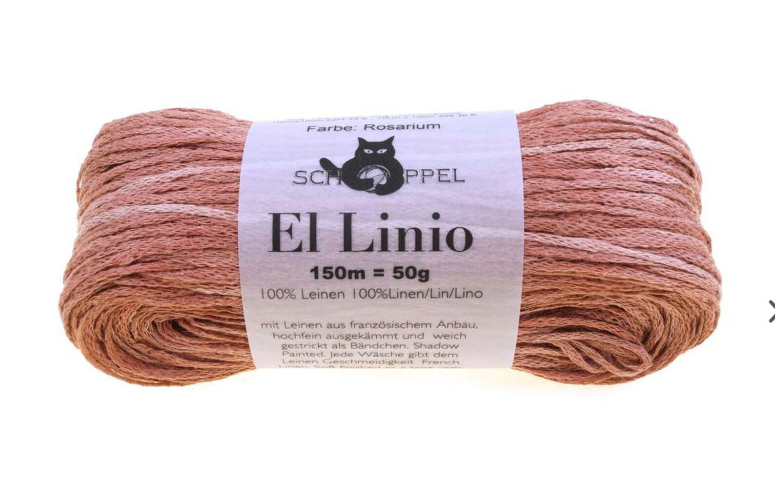 Linen Tape Yarn Rosarium Dusty Pink // 100 Linen DK Light Etsy