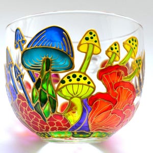 Mushroom coffee mug hand painted Personalized mug