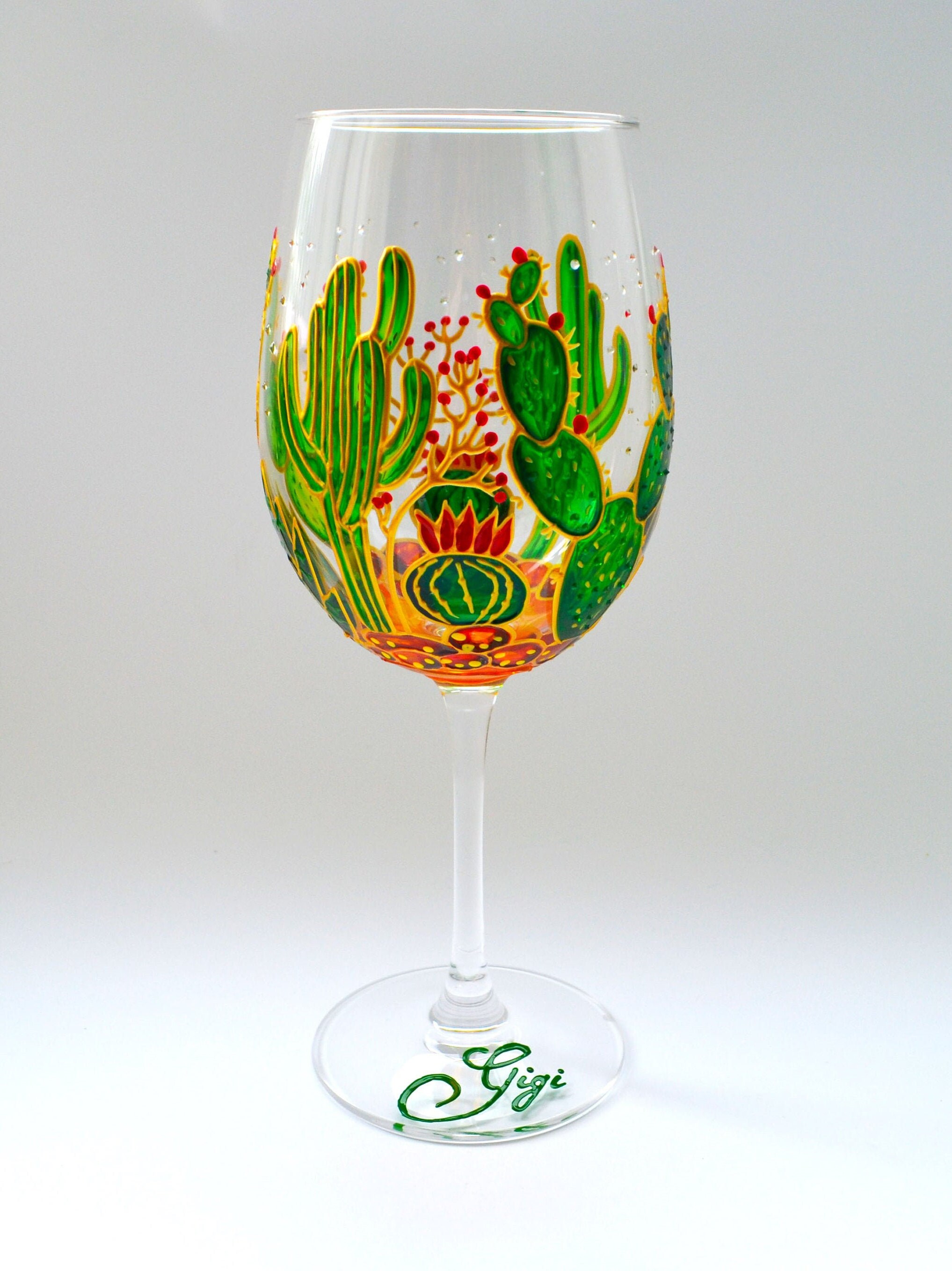 Cute Cactus Wine Glasses with Paint Nite with Grace - Salt Lake City and  Ogden , 01/21/2024 - Paint Nite