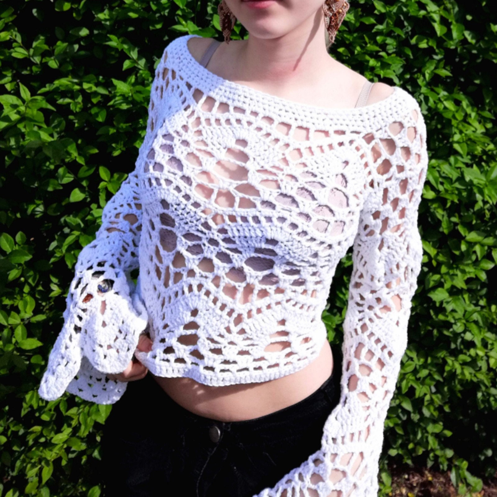 Crochet Crop Top - Etsy UK