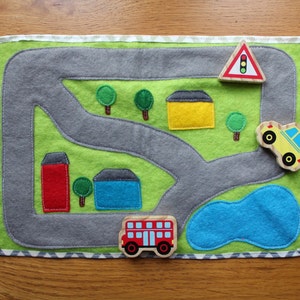 PDF Pattern, Car Playmat, Felt, Quiet Playmat, Play mat