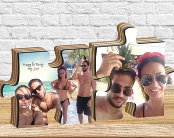 Benutzerdefiniertes Foto-Holzpuzzle, personalisiertes Geschenk zum Jahrestag, Geschenk
