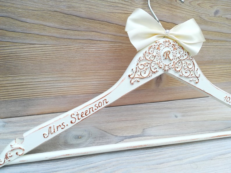 Bride Dress Hanger With Name Bridal Hanger Personalized Custom Etsy