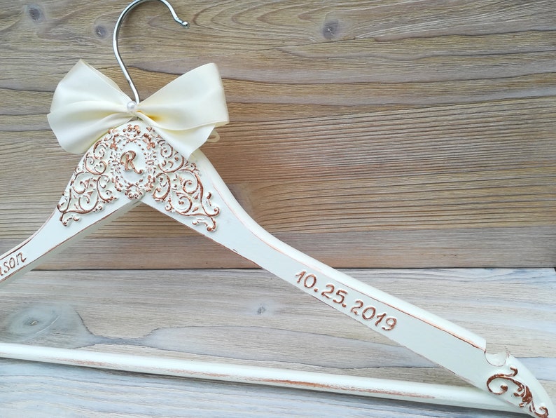 Bride Dress Hanger With Name Bridal Hanger Personalized Custom Etsy