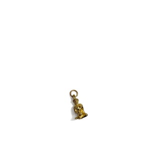 Vintage 1970's Gold Tone Virgo The Maiden Zodiac Astrology Symbol Small Dainty Pendant Charm